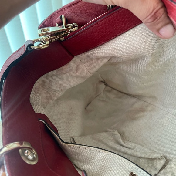 Authentic Gucci Bamboo two way shoulder bag 323660 520981 (F72) - Picture 9 of 16